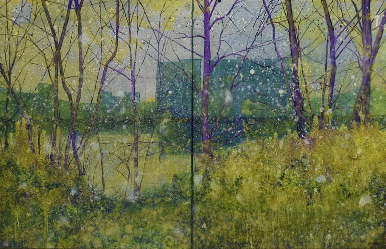 Original Expressionism Landscape Paintings by Gregor Pratneker
