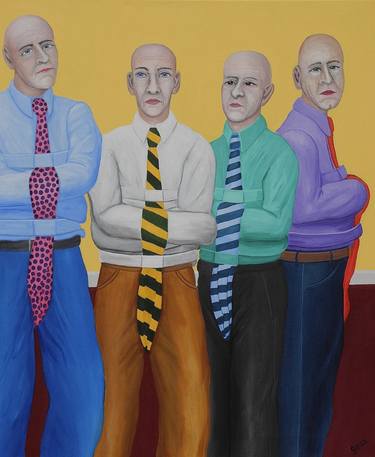 Original Figurative Political Paintings by Michael Guinand
