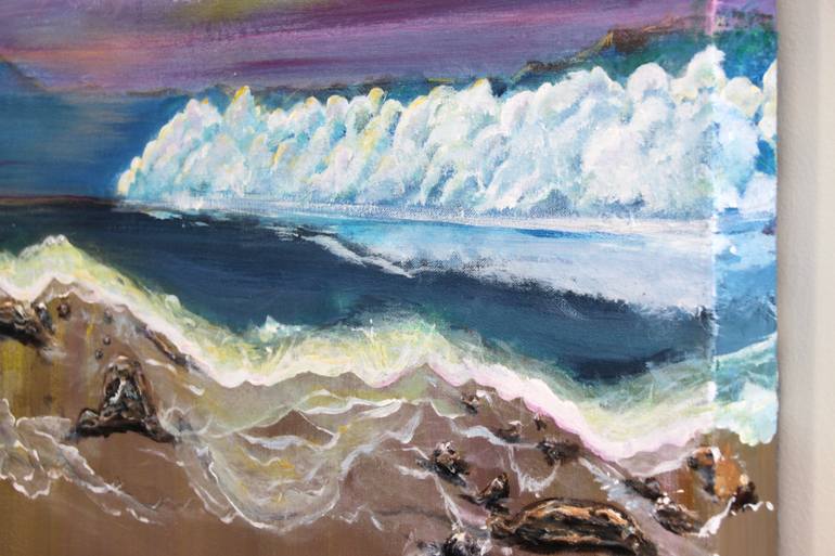 Original Art Deco Landscape Painting by Elena Patel