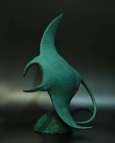 Original Figurative Fish Sculpture by Volodymyr Mykytenko