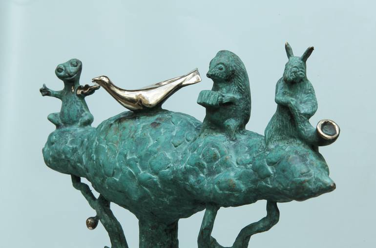 Original Abstract Nature Sculpture by Volodymyr Mykytenko