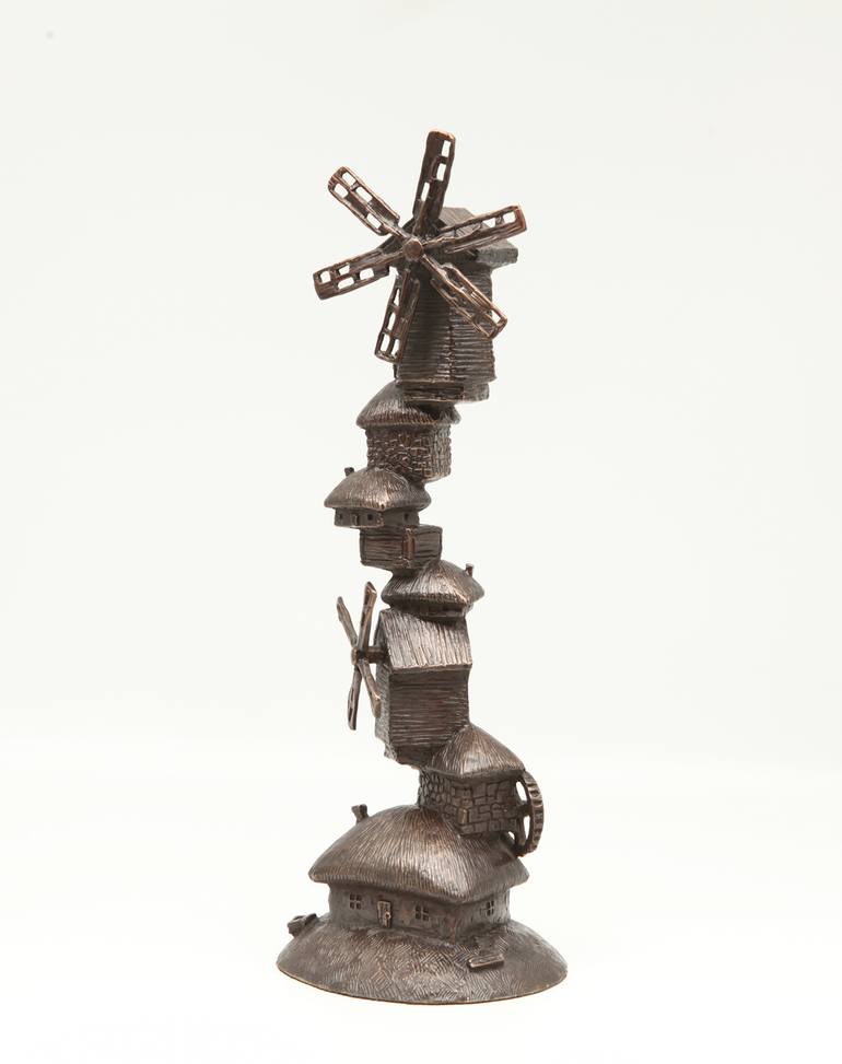 Original Abstract Architecture Sculpture by Volodymyr Mykytenko