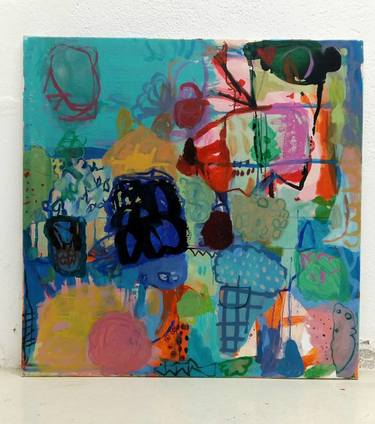 Original Abstract Expressionism Abstract Painting by Viviana Guasch