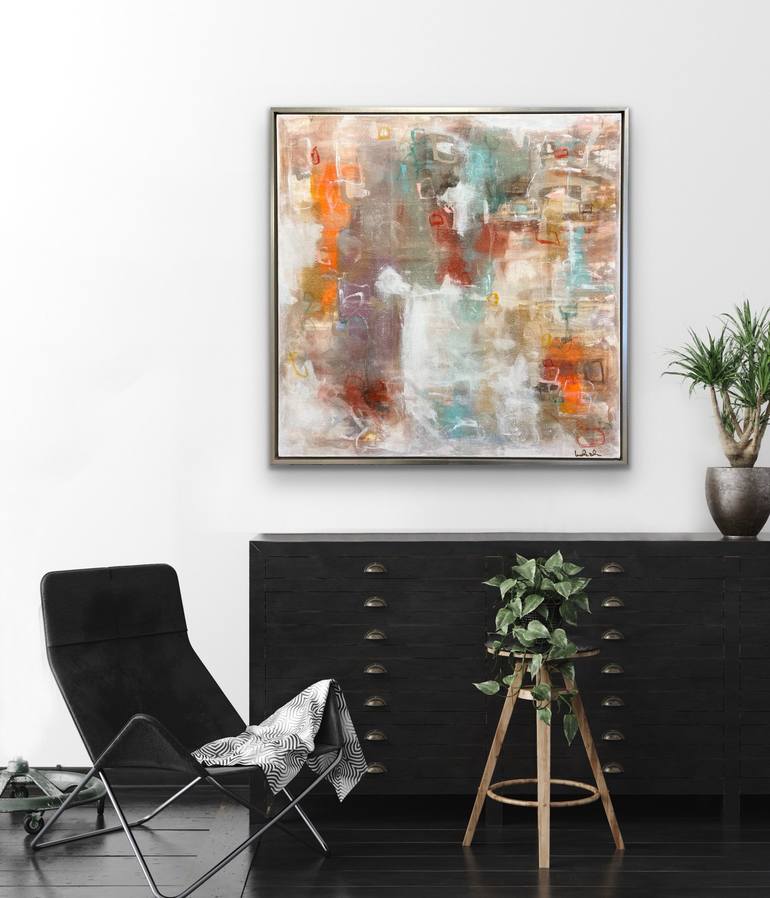 Original Abstract Expressionism Abstract Painting by Linda Donohue