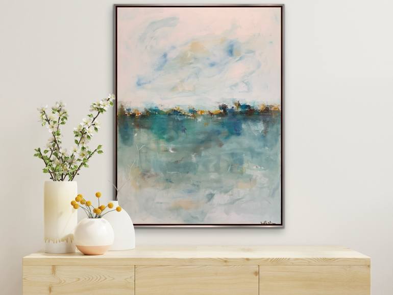 Original Abstract Seascape Painting by Linda Donohue