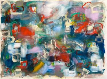 Original Abstract Expressionism Abstract Paintings by Linda Donohue