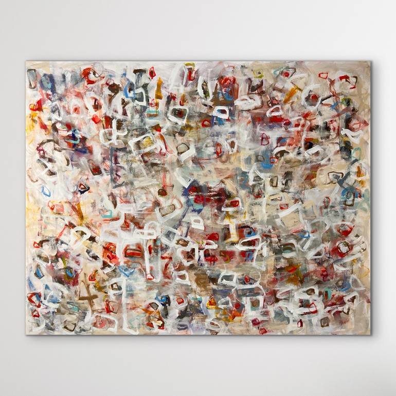 Original Abstract Expressionism Abstract Painting by Linda Donohue