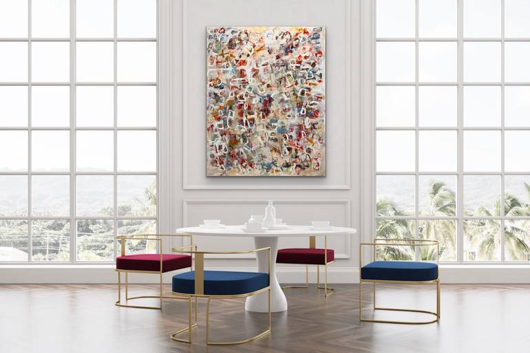 Original Abstract Expressionism Abstract Painting by Linda Donohue