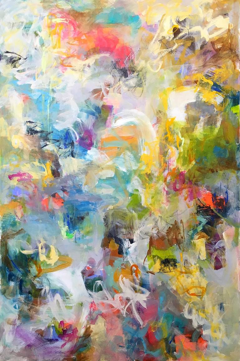 Color Garden Painting by Linda Donohue | Saatchi Art