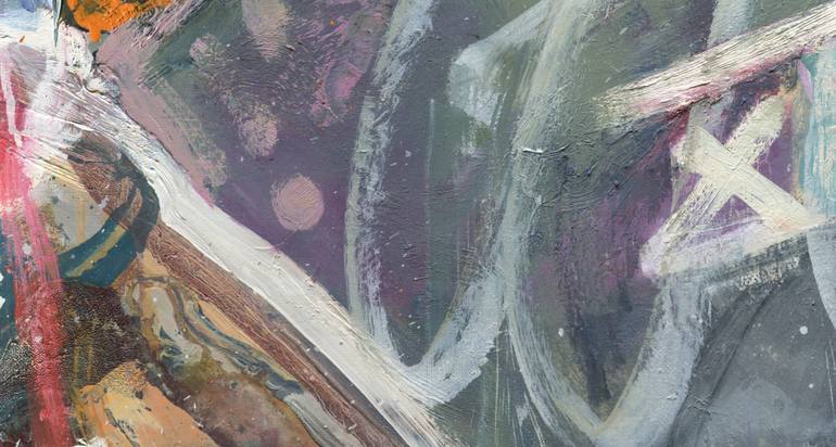 Original Abstract Nude Painting by Grigorii Pavlychev