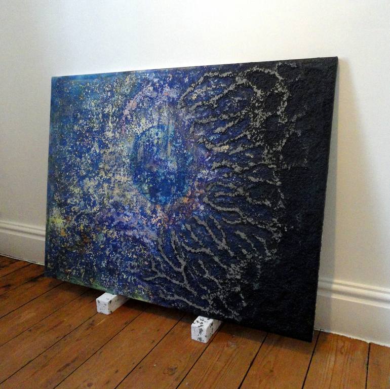 Original Abstract Outer Space Painting by Anthony Bingham