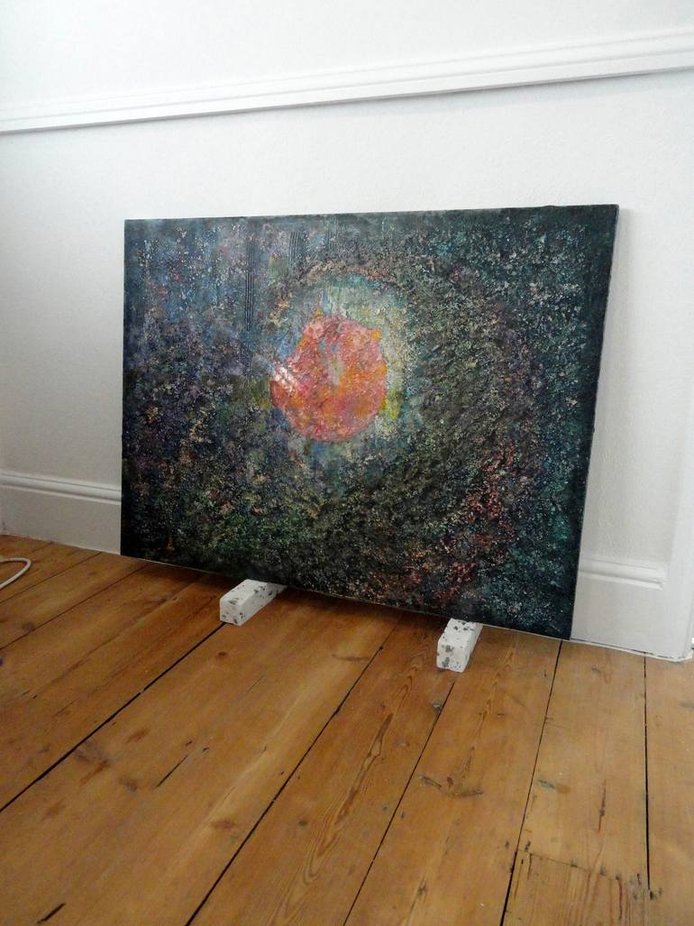 Original Abstract Outer Space Painting by Anthony Bingham