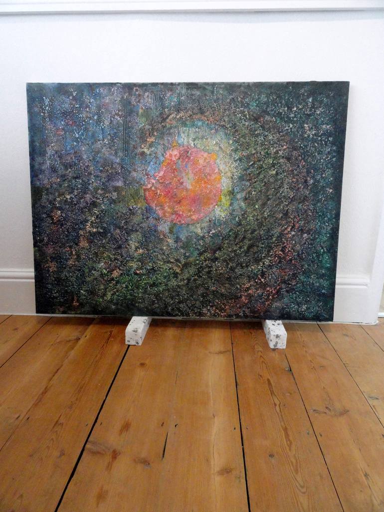 Original Abstract Outer Space Painting by Anthony Bingham