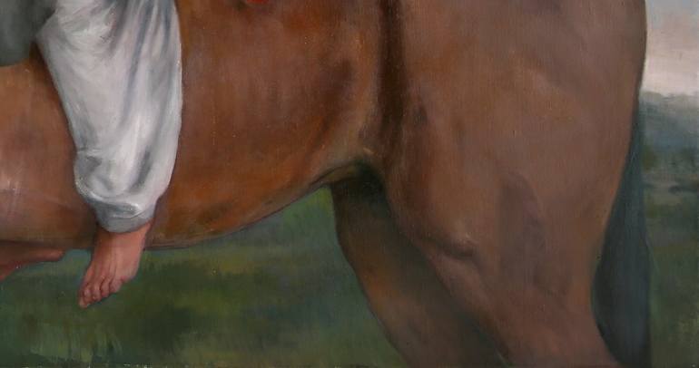 Original Realism Animal Painting by Mahmood Hayat