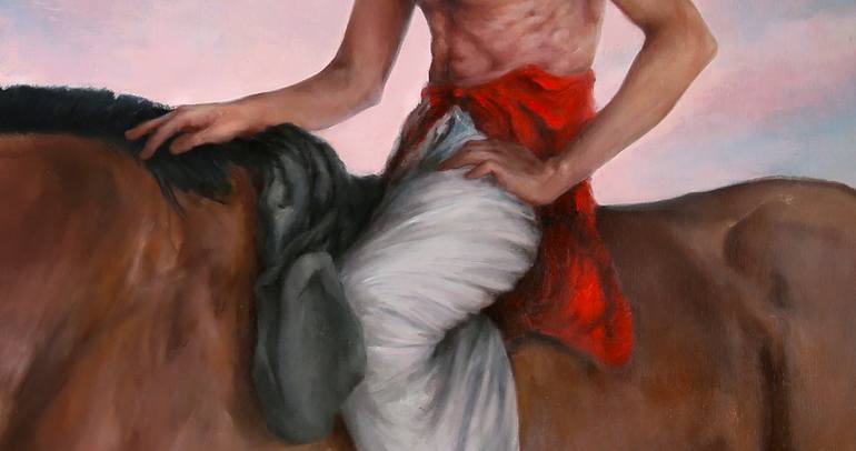 Original Realism Animal Painting by Mahmood Hayat