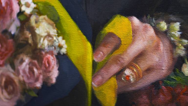 Original Figurative Women Painting by Mahmood Hayat