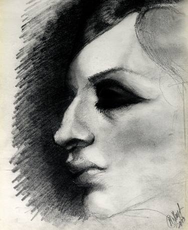 Print of Women Drawings by Mahmood Hayat