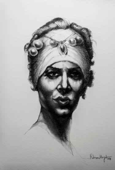 Print of People Drawings by Mahmood Hayat