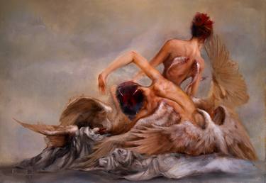 Original Nude Paintings by Mahmood Hayat