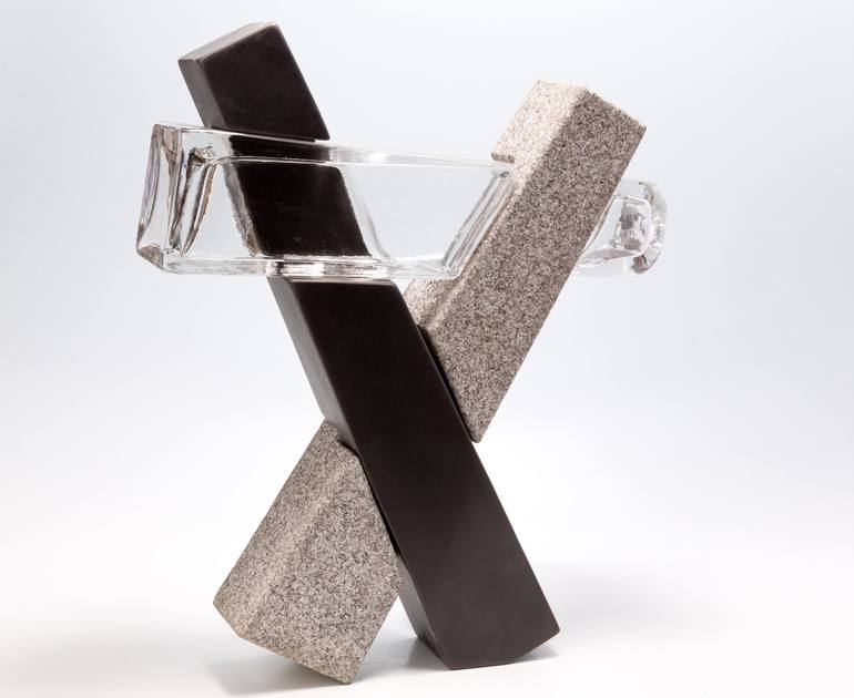 Original Cubism Abstract Sculpture by Johannes Von Stumm