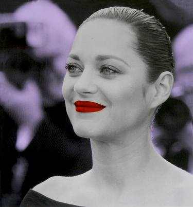 Marion Cotillard-purple - Limited Edition of 40 thumb