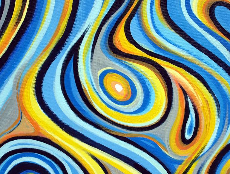 Original Abstract Expressionism Abstract Painting by Toby Hazel