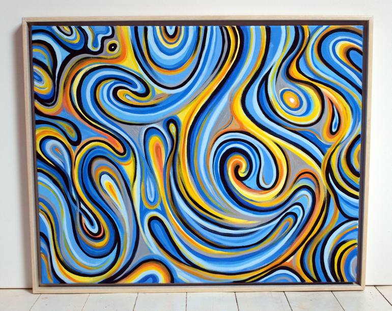 Original Abstract Expressionism Abstract Painting by Toby Hazel