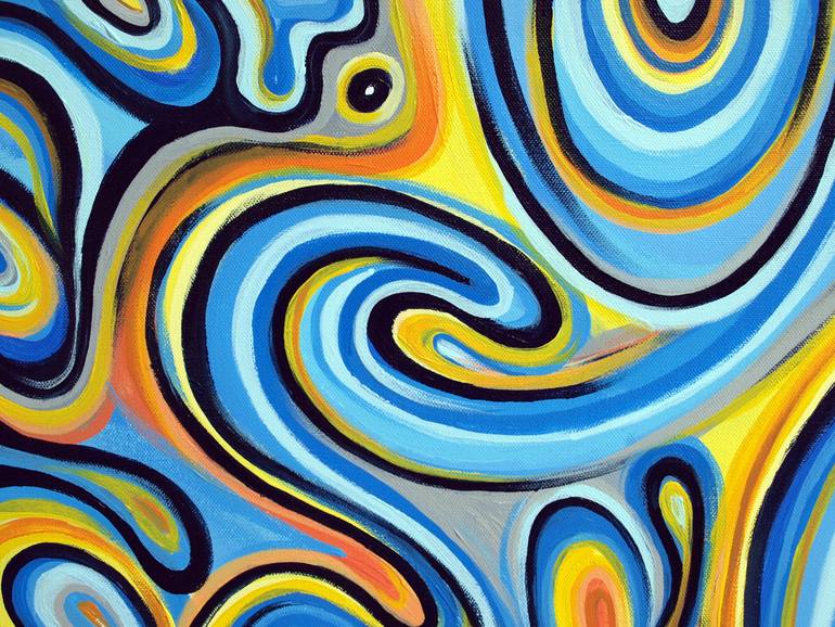Original Abstract Expressionism Abstract Painting by Toby Hazel