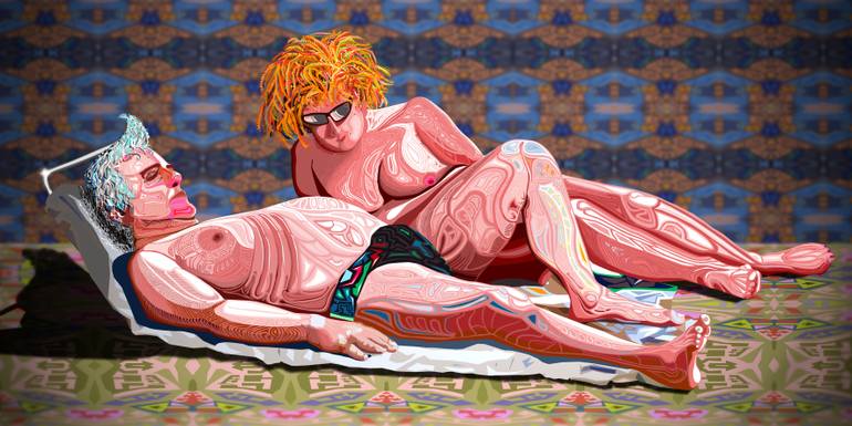 Original Digital Art Beach Digital by Nico Vincent