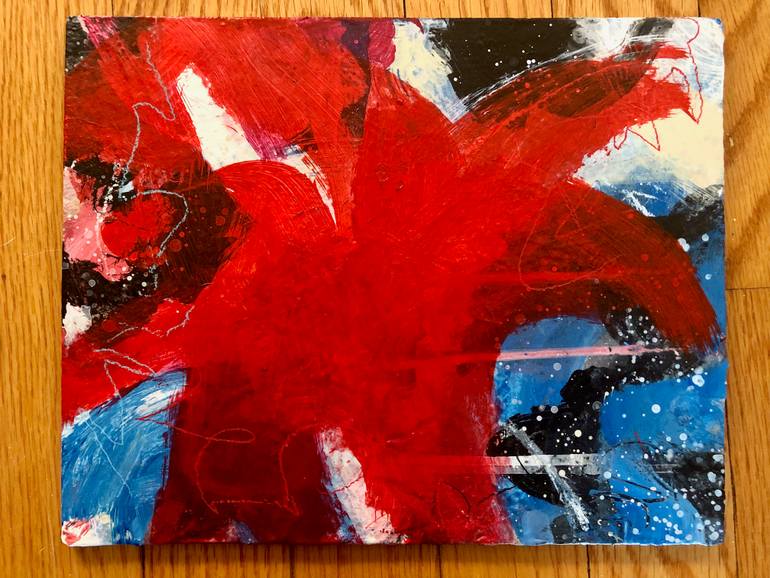 Original Abstract Expressionism Abstract Painting by Kate Marion Lapierre