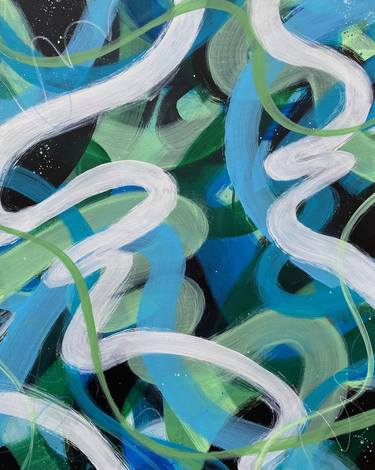 Saatchi Art Artist Kate Marion Lapierre; Paintings, “Blue in Green” #art