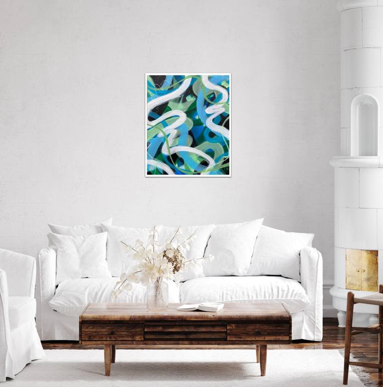 Original Abstract Expressionism Abstract Painting by Kate Marion Lapierre