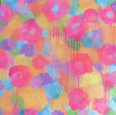 Original Abstract Floral Paintings by Kate Marion Lapierre