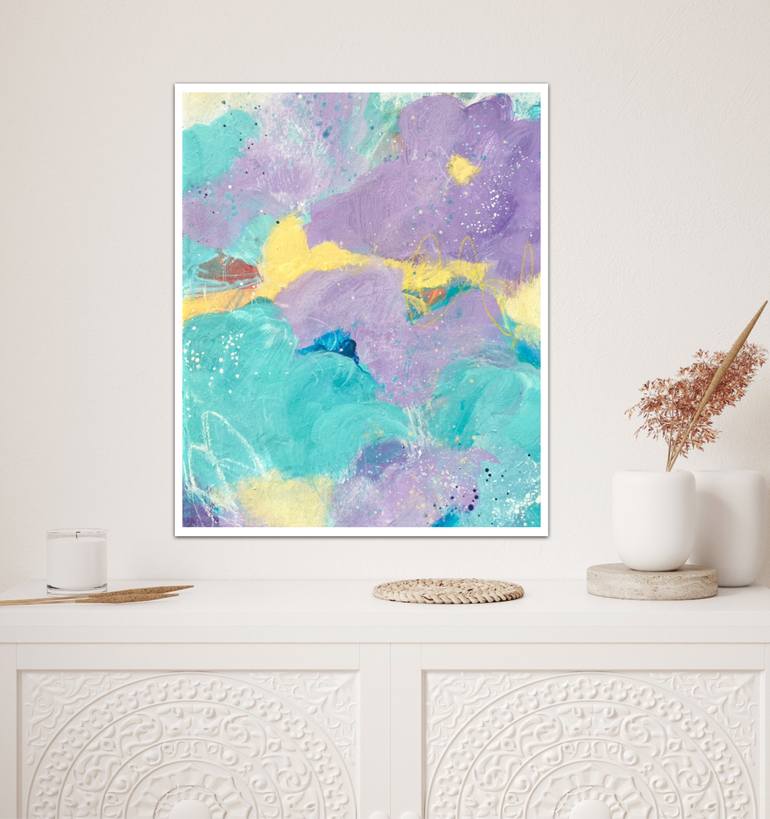 Original Abstract Expressionism Abstract Painting by Kate Marion Lapierre