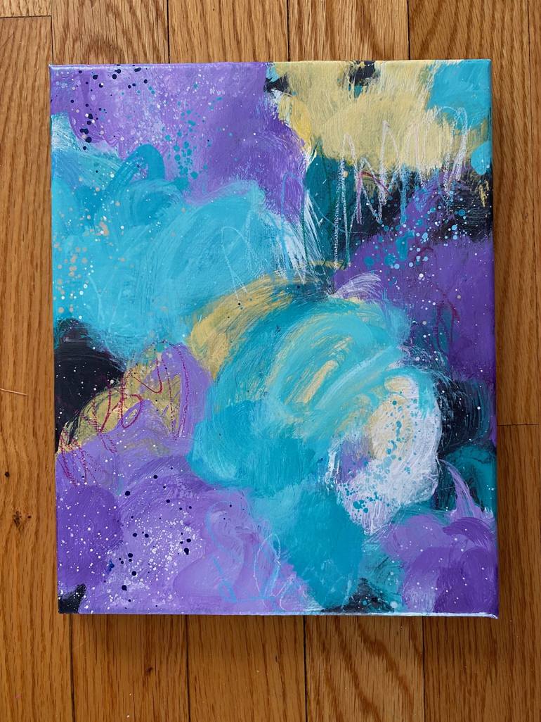 Original Abstract Expressionism Abstract Painting by Kate Marion Lapierre