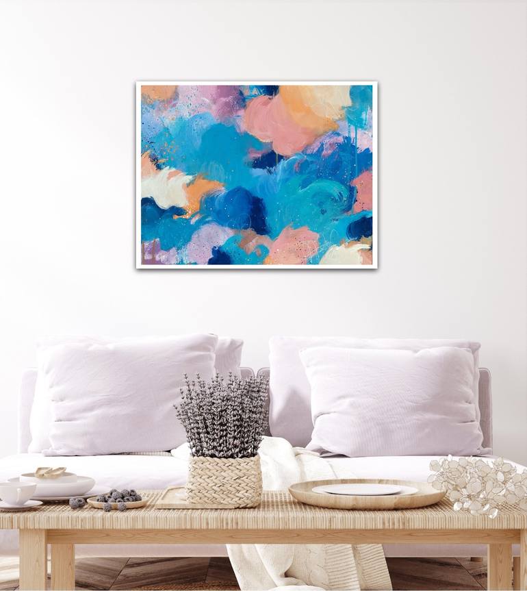 Original Abstract Expressionism Abstract Painting by Kate Marion Lapierre