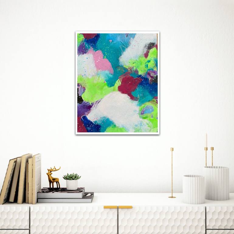 Original Abstract Expressionism Abstract Painting by Kate Marion Lapierre