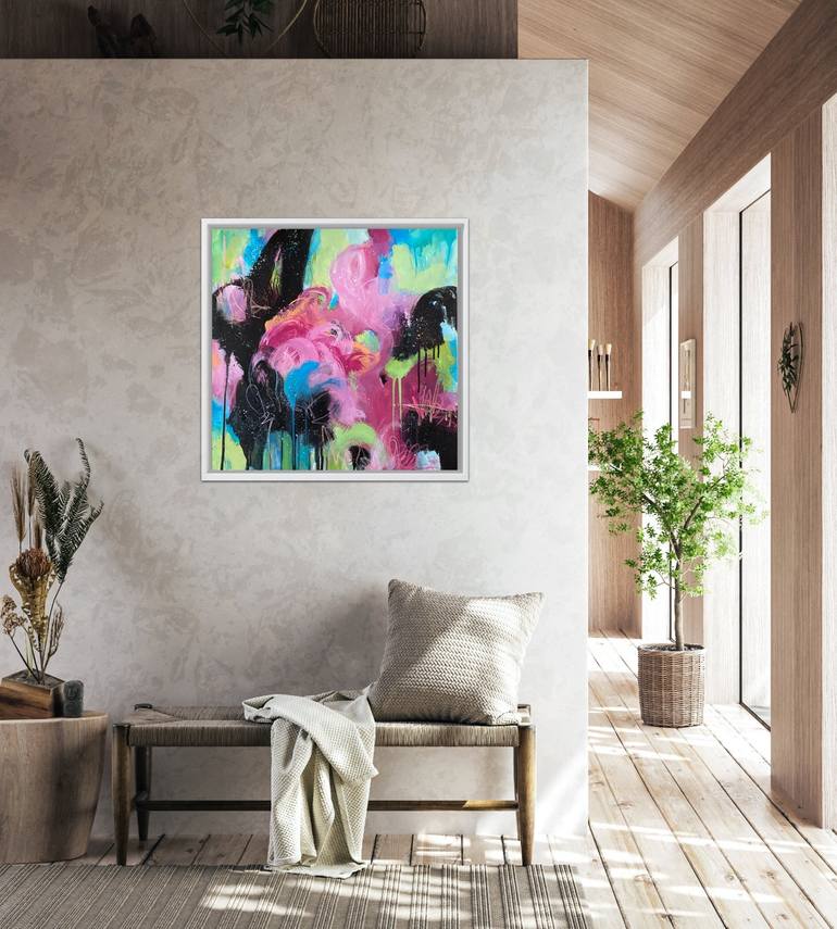 Original Abstract Expressionism Abstract Painting by Kate Marion Lapierre