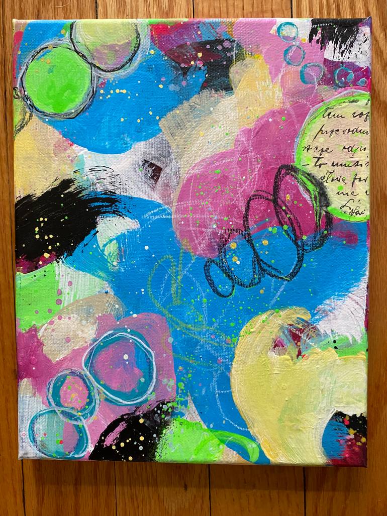 Original Abstract Expressionism Abstract Painting by Kate Marion Lapierre