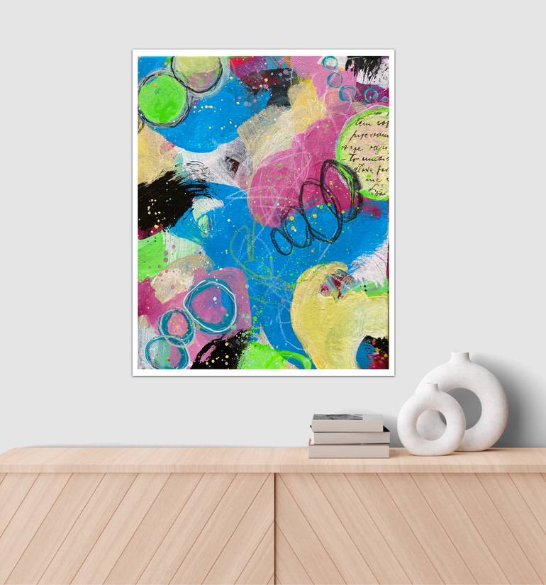 Original Abstract Expressionism Abstract Painting by Kate Marion Lapierre