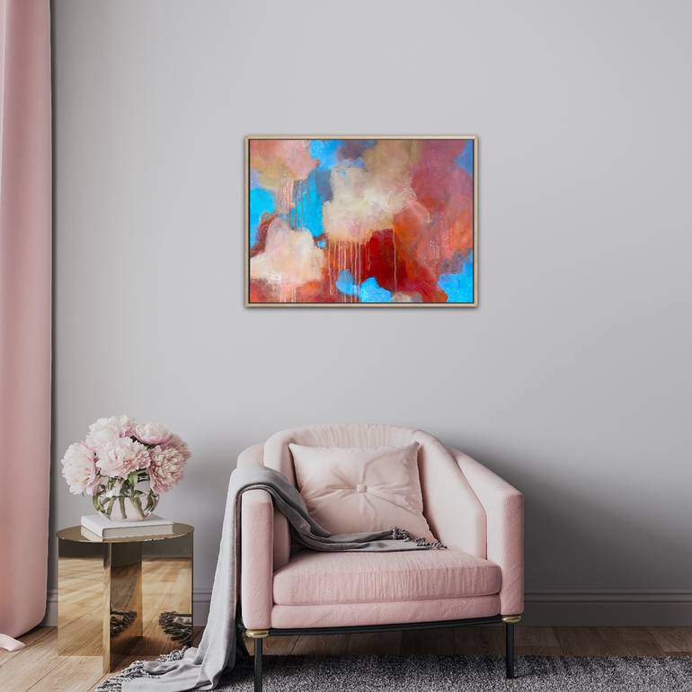 Original Abstract Expressionism Abstract Painting by Kate Marion Lapierre