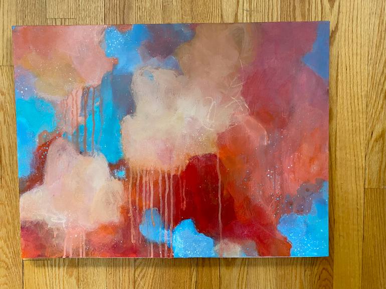 Original Abstract Expressionism Abstract Painting by Kate Marion Lapierre