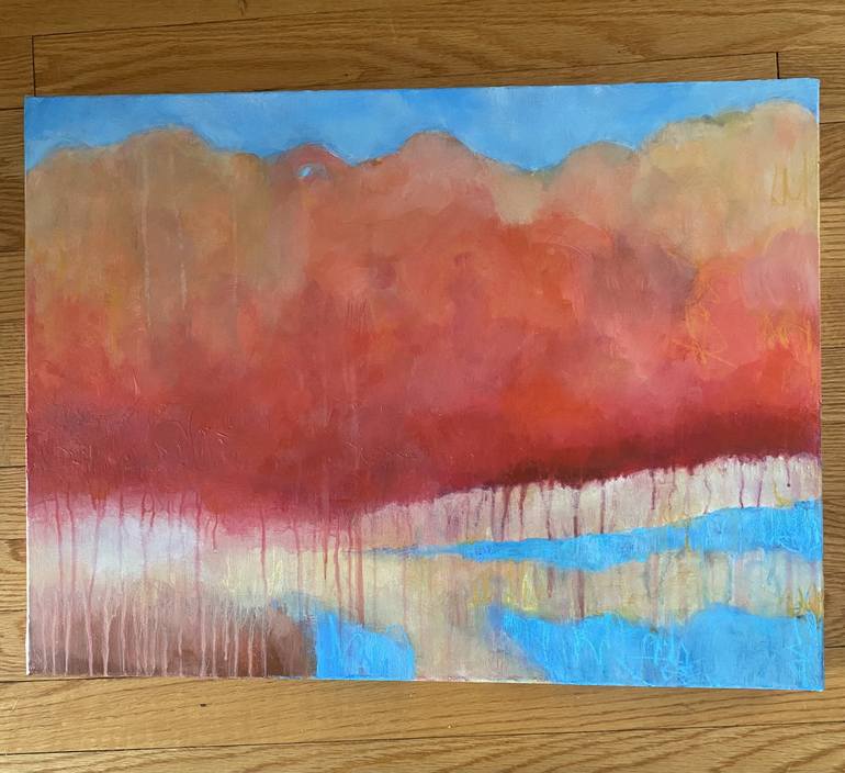 Original Abstract Landscape Painting by Kate Marion Lapierre