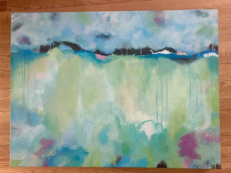 Original Abstract Landscape Painting by Kate Marion Lapierre