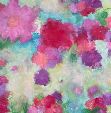 Original Abstract Floral Paintings by Kate Marion Lapierre