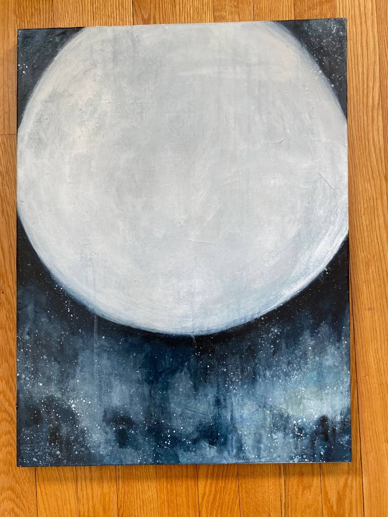 Original Outer Space Painting by Kate Marion Lapierre