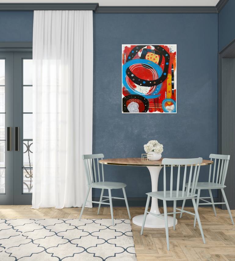 Original Abstract Expressionism Abstract Painting by Kate Marion Lapierre