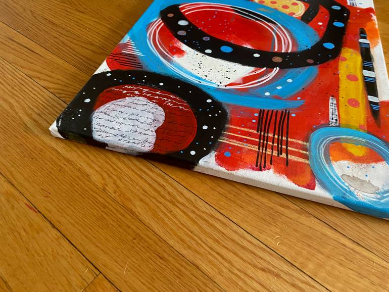 Original Abstract Expressionism Abstract Painting by Kate Marion Lapierre