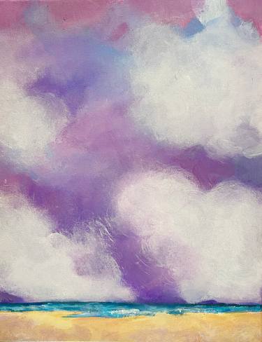 Original Abstract Expressionism Seascape Painting by Kate Marion Lapierre