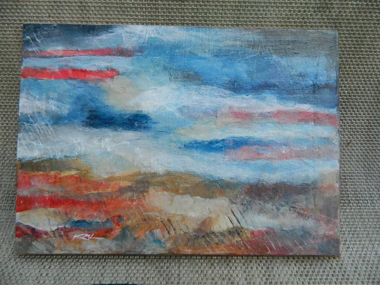 Original Abstract Expressionism Abstract Painting by Kate Marion Lapierre